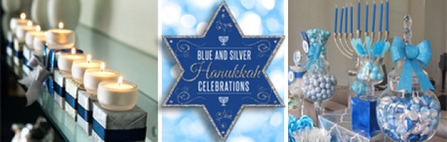 Blue and Silver Hanukkah Celebrations