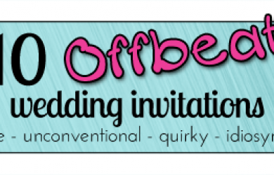10 offbeat wedding invitation designs