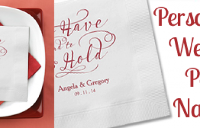 Disposable Personalized Wedding Paper Napkins
