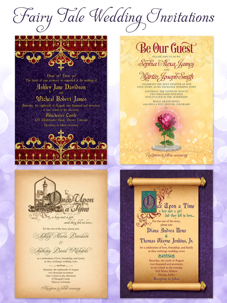 Party Simplicity Fairy Tale Wedding Invitations with Medieval Storybook Themes Party Simplicity